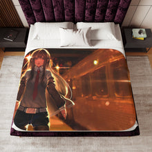 Load image into Gallery viewer, Makise Kurisu Sherpa Blanket
