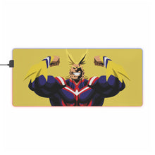 Load image into Gallery viewer, ALL MIGHT minimalist RGB LED Mouse Pad (Desk Mat)