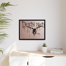 Load image into Gallery viewer, Anime Death Note Canvas Framed Art Print