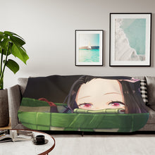 Load image into Gallery viewer, Demon Slayer: Kimetsu no Yaiba Nezuko Kamado Sherpa Blanket