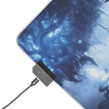 Load image into Gallery viewer, Blue Exorcist RGB LED Mouse Pad (Desk Mat)