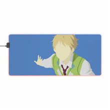 Load image into Gallery viewer, akihito kanbara kyoukai no kanata minimalist RGB LED Mouse Pad (Desk Mat)