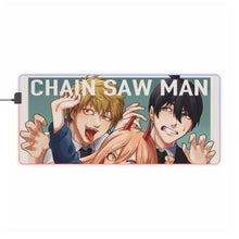 Load image into Gallery viewer, Anime Chainsaw Man RGB LED Mouse Pad (Desk Mat)