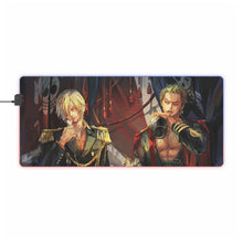 Load image into Gallery viewer, Roronoa Zoro/Vinsmoke Sanji RGB LED Mouse Pad (Desk Mat)
