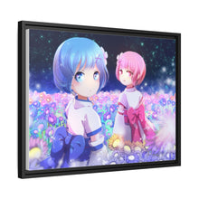 Load image into Gallery viewer, Ram&Rem夜 Canvas Framed Art Print