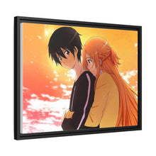 Load image into Gallery viewer, Kirito and Asuna Canvas Framed Art Print