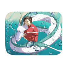 Load image into Gallery viewer, Anime Spirited Away Sherpa Blanket