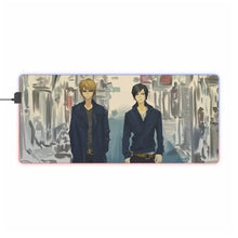 Load image into Gallery viewer, Durarara!! Izaya Orihara, Shizuo Heiwajima RGB LED Mouse Pad (Desk Mat)
