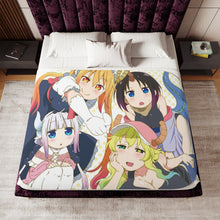 Load image into Gallery viewer, Miss Kobayashi's Dragon Maid Sherpa Blanket