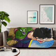 Load image into Gallery viewer, Goku vs Piccolo Sherpa Blanket