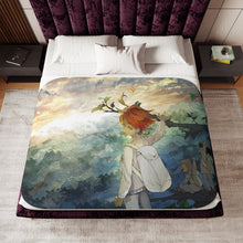 Load image into Gallery viewer, The Promised Neverland Emma Sherpa Blanket