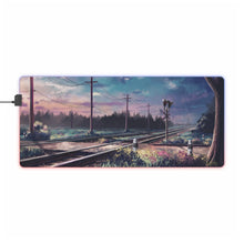 Load image into Gallery viewer, Anime Railroad RGB LED Mouse Pad (Desk Mat)