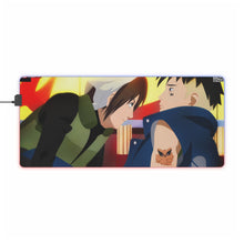 Load image into Gallery viewer, Ayame and Kawaki: ramen time! RGB LED Mouse Pad (Desk Mat)