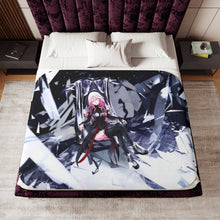 Load image into Gallery viewer, Guilty Crown Inori Yuzuriha Sherpa Blanket