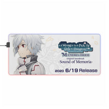 Load image into Gallery viewer, Is It Wrong To Try To Pick Up Girls In A Dungeon? RGB LED Mouse Pad (Desk Mat)