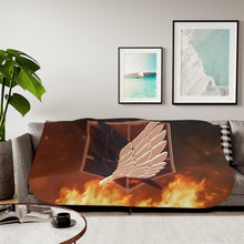 Load image into Gallery viewer, Anime Attack On Titan Sherpa Blanket