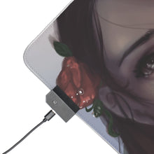 Load image into Gallery viewer, The last rose of Summer Rose RGB LED Mouse Pad (Desk Mat)