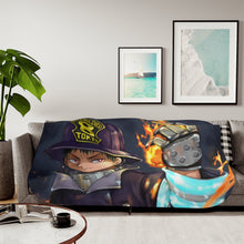 Load image into Gallery viewer, Fire Force Shinra Kusakabe Sherpa Blanket