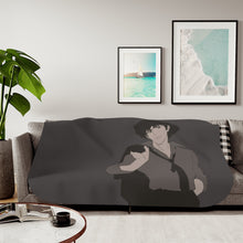 Load image into Gallery viewer, Anime Cowboy Bebopr Sherpa Blanket