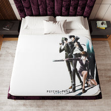 Load image into Gallery viewer, Psycho-Pass Akane Tsunemori, Nobuchika Ginoza Sherpa Blanket