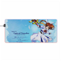 Load image into Gallery viewer, Magical Girl Lyrical Nanoha RGB LED Mouse Pad (Desk Mat)