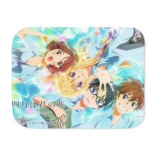 Load image into Gallery viewer, Kaori,Arima,Ryota and Tsubaki Sherpa Blanket