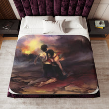 Load image into Gallery viewer, Luffy and Ace Sherpa Blanket