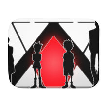 Load image into Gallery viewer, Hunter x Hunter Ending Background White Sherpa Blanket