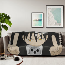 Load image into Gallery viewer, Soul Eater Death The Kid Sherpa Blanket