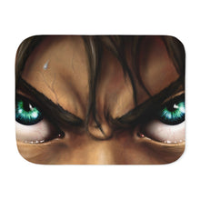 Load image into Gallery viewer, Eren Yeager's eyes Sherpa Blanket