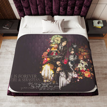 Load image into Gallery viewer, Black Butler Sherpa Blanket