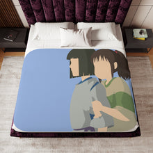 Load image into Gallery viewer, Anime Spirited Away Sherpa Blanket
