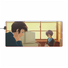 Load image into Gallery viewer, The Melancholy Of Haruhi Suzumiya RGB LED Mouse Pad (Desk Mat)
