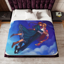Load image into Gallery viewer, Anime Howl's Moving Castle Sherpa Blanket