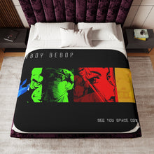 Load image into Gallery viewer, Anime Cowboy Bebop Sherpa Blanket