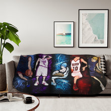 Load image into Gallery viewer, Kuroko's Basketball Tetsuya Kuroko, Daiki Aomine, Atsushi Murasakibara Sherpa Blanket