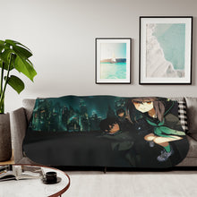 Load image into Gallery viewer, Shinoa, Yu & Yoichi At The Roof Sherpa Blanket