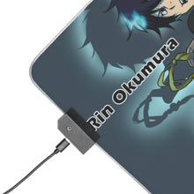Load image into Gallery viewer, Rin and Yukio Okumura RGB LED Mouse Pad (Desk Mat)