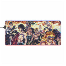 Load image into Gallery viewer, Tengen Uzui Kyojuro Rengoku and Obanai Iguro RGB LED Mouse Pad (Desk Mat)