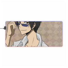 Load image into Gallery viewer, Durarara!! Izaya Orihara RGB LED Mouse Pad (Desk Mat)