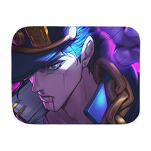 Load image into Gallery viewer, Jotaro Kujo Sherpa Blanket