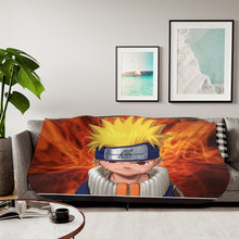 Load image into Gallery viewer, Naruto Uzumaki Sherpa Blanket