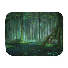 Load image into Gallery viewer, Fantasy Forest Sherpa Blanket