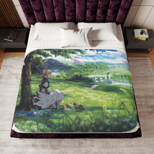 Load image into Gallery viewer, Violet Evergarden Sherpa Blanket