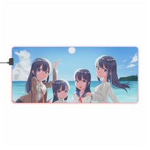 Load image into Gallery viewer, Rascal Does Not Dream of Bunny Girl Senpai RGB LED Mouse Pad (Desk Mat)