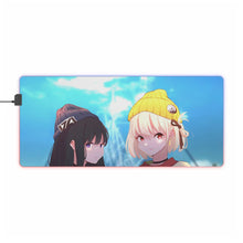 Load image into Gallery viewer, Lycoris Recoil Takina Inoue, Chisato Nishikigi RGB LED Mouse Pad (Desk Mat)