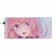 Load image into Gallery viewer, A girl with pink hair and headphones RGB LED Mouse Pad (Desk Mat)