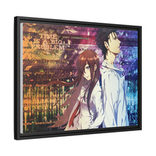 Load image into Gallery viewer, Kurisu Makise and Rintarou Okabe Canvas Framed Art Print