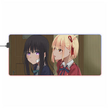 Load image into Gallery viewer, Chisato Nishikigi & Takina Inoue RGB LED Mouse Pad (Desk Mat)