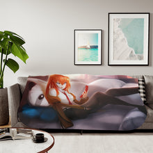Load image into Gallery viewer, Makise Kurisu Sherpa Blanket